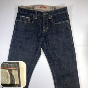 Converse One Star Jeans Mens Tag 30x30 Actual 33x32 Selvedge Dark Wash Straight